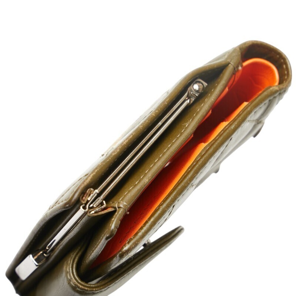 Chanel Cambon Coco Mark Python Bifold Wallet Khak… - image 5